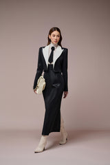 Yara Curved Flaps Croptop Blazer