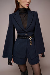 Chrysalis Caped Sleeves Blazer