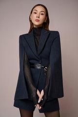 Chrysalis Caped Sleeves Blazer