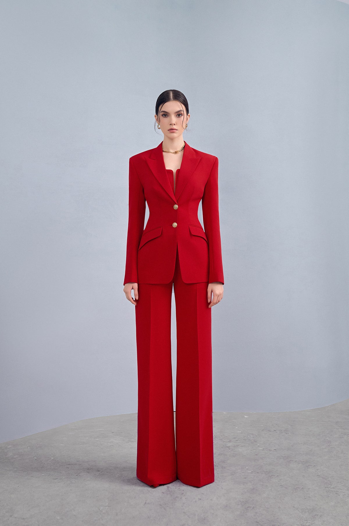 Navy Scarlet Classic Blazer