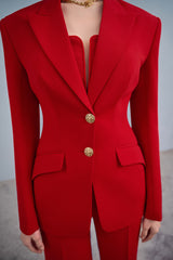 Navy Scarlet Classic Blazer