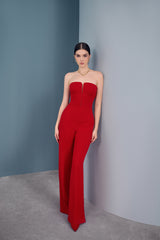Navy Scarlet Bust Jumpsuit
