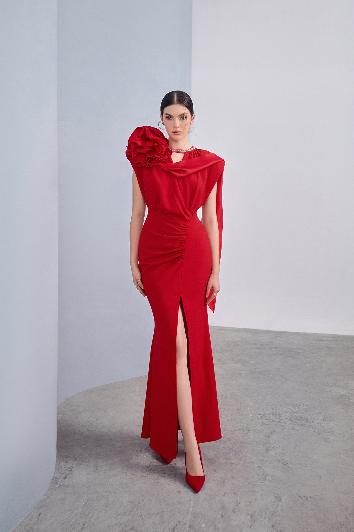 Harmony Asymmetrical Slit Dress
