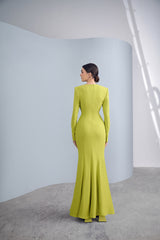 Lilting Fish Tail Slit Dress