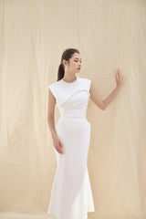 Milana White Twisted Dress