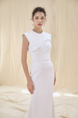 Milana White Twisted Dress