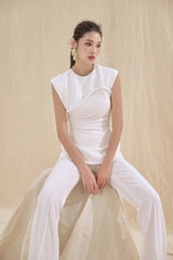 Ceci Twisted Peplum Top