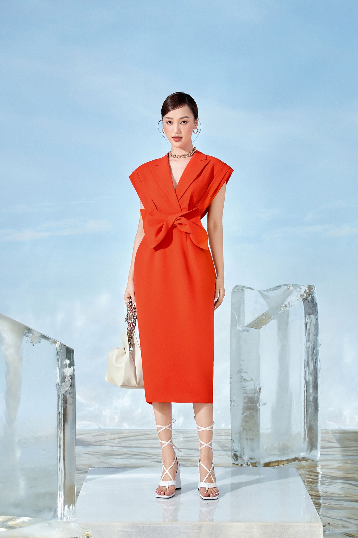 Sunny Bow-waist Dress