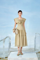 Ginger Sweetheart Neck Dress