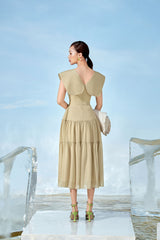 Ginger Sweetheart Neck Dress
