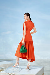 Light V-neck Long Dress