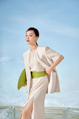 Coconut Split Collar Blazer