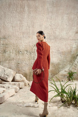 Celeste Diagonal Neck Dress