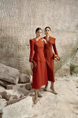 Celeste Diagonal Neck Dress