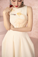 Artistic Patterned 3D Bell Dress