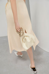 Ivory Square Collar Dress