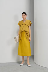 Gold Nuggets Straight Skirt