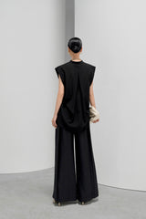 Black Breeze Straight Pants