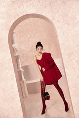 Blossom Maroon Blazer