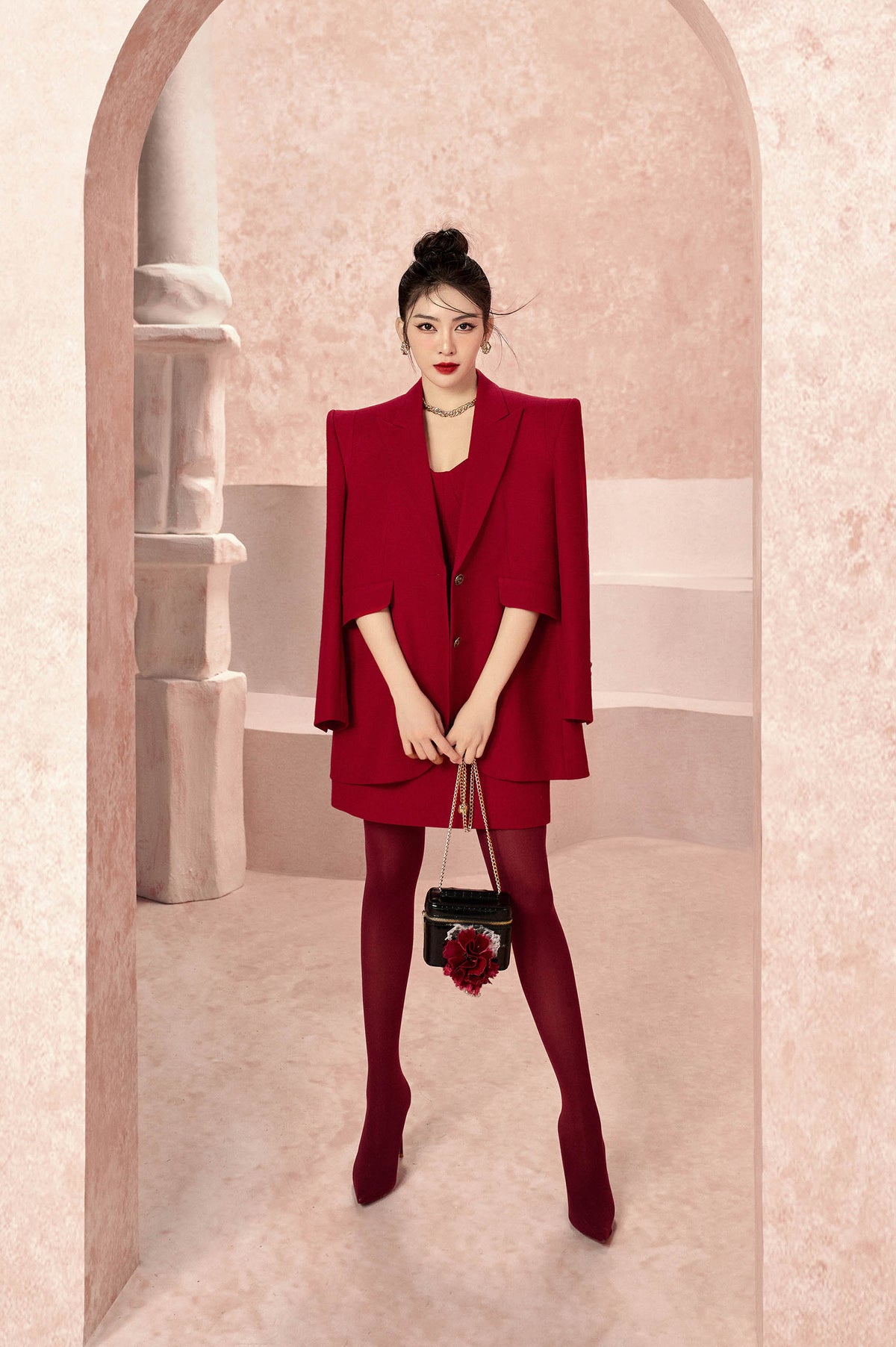 Blossom Maroon Blazer