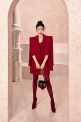 Blossom Maroon Blazer