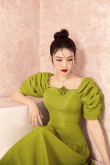 Calla Puffy Sleeves Dress