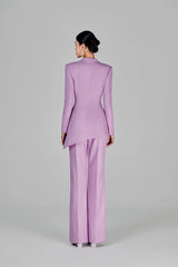 Sandy Lavender Asymetrical Blazer