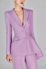 Sandy Lavender Asymetrical Blazer