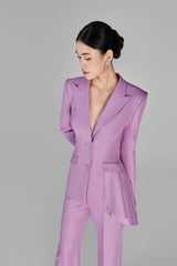 Sandy Lavender Asymetrical Blazer