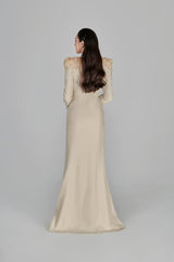 Ines Deep V-neck Gown