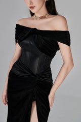 Ana Off-the-shoulder Corset Gown