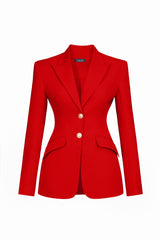 Navy Scarlet Classic Blazer