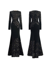 Black Celeste Lace Dress