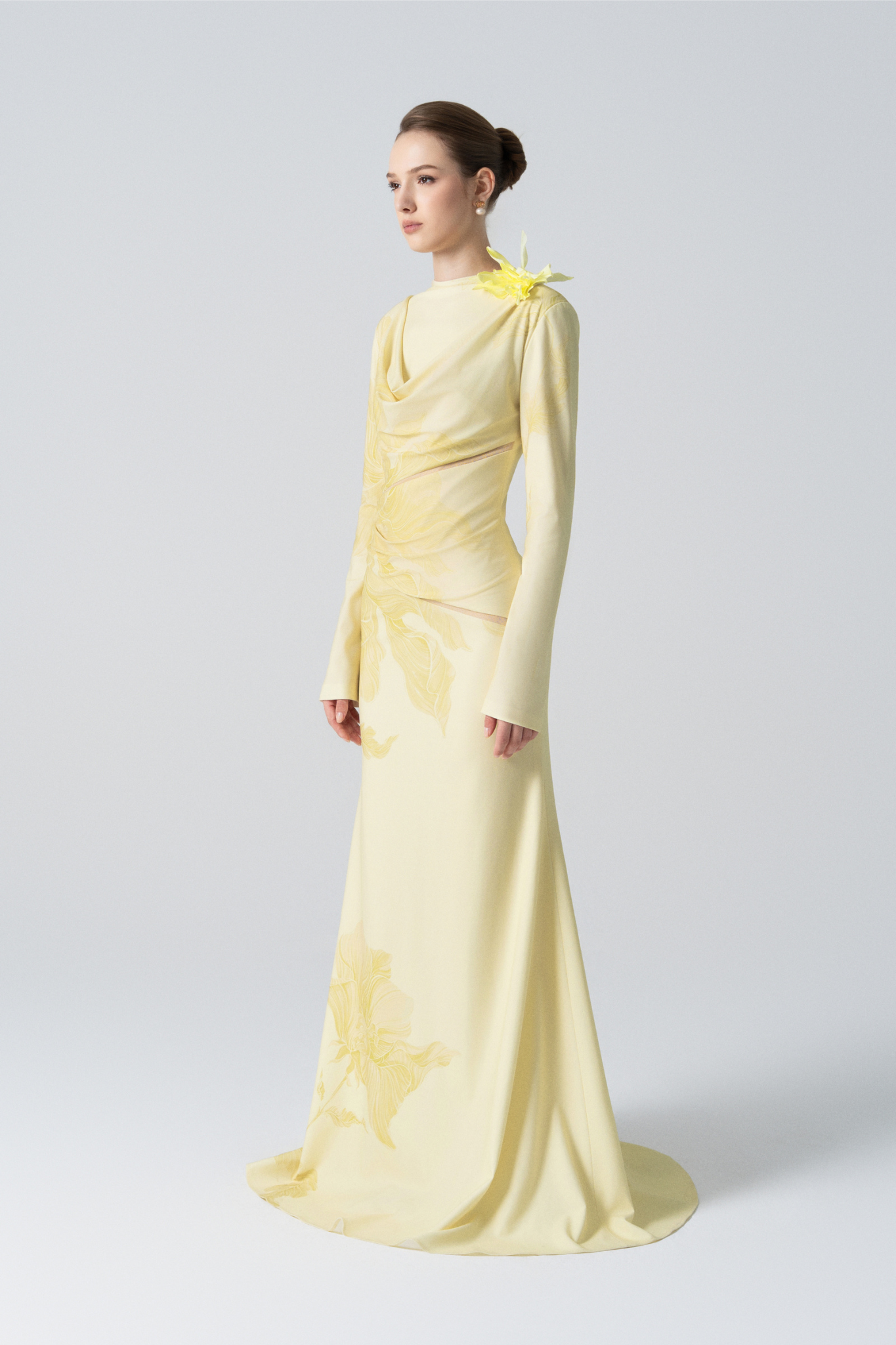 Blossom Drift Fishtail Gown