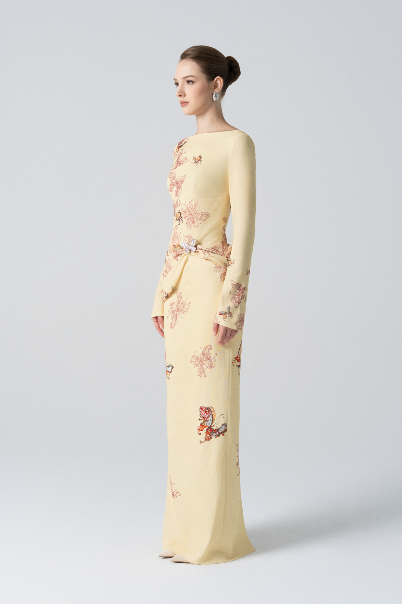 Butterfly Veil Pencil Dress