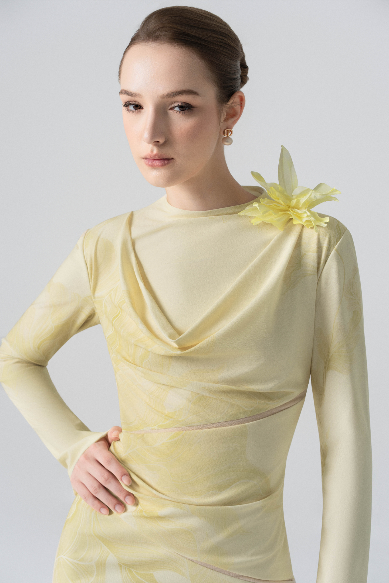 Blossom Drift Fishtail Gown