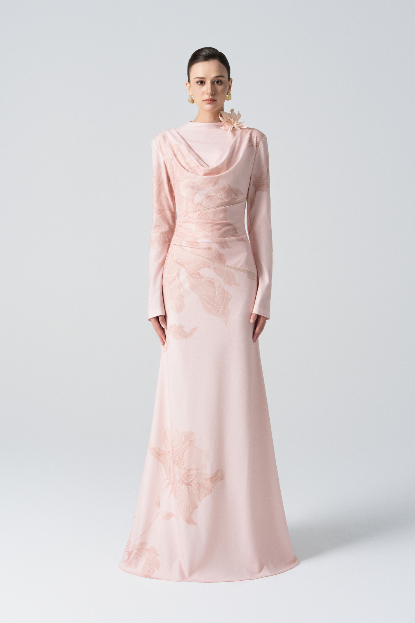Blossom Drift Fishtail Gown