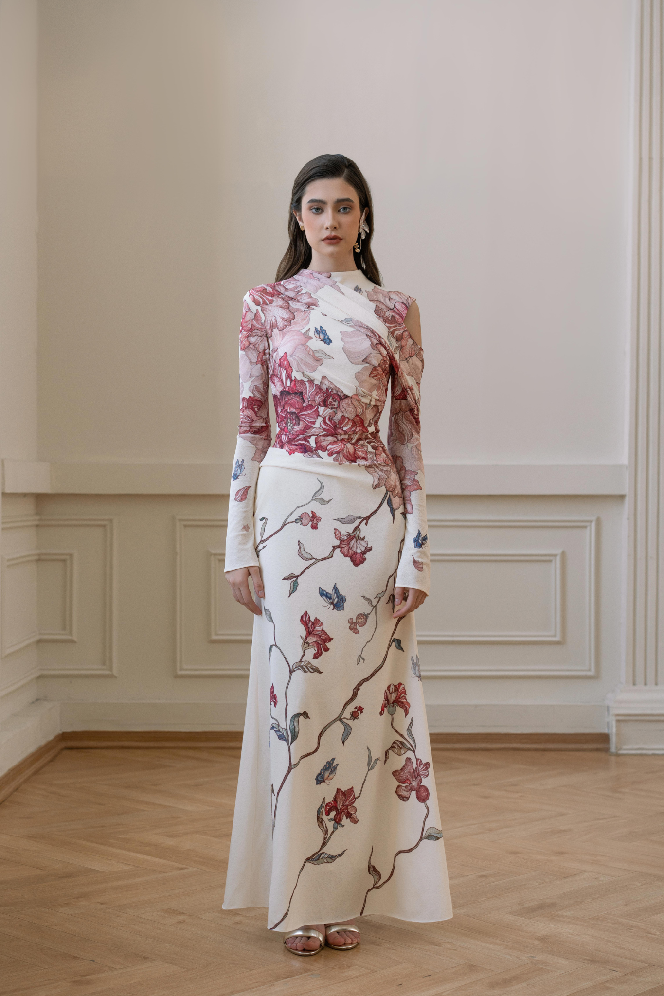 فستان خيالي مزهر