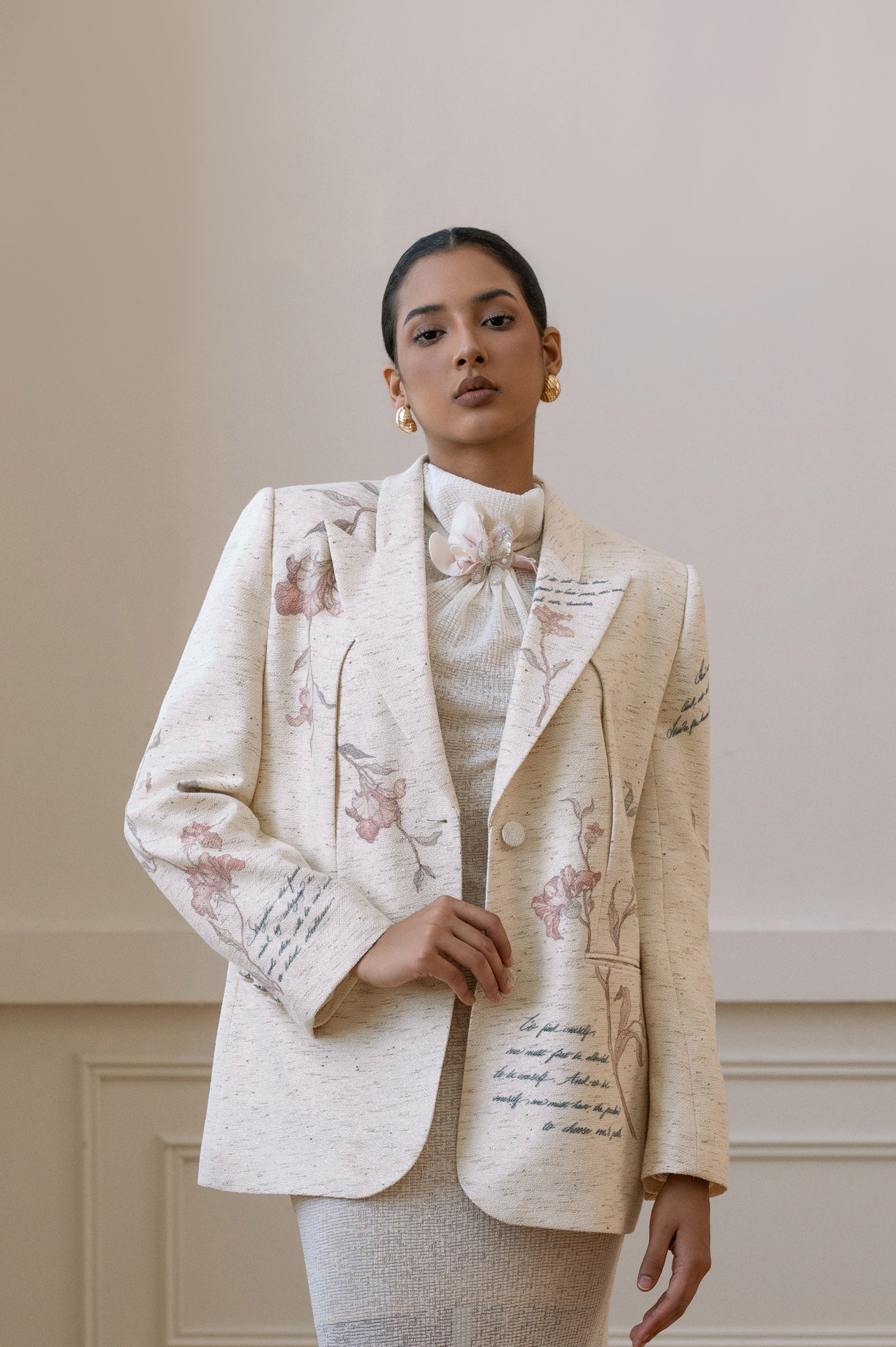 Crimson Overlap Blazer image 0