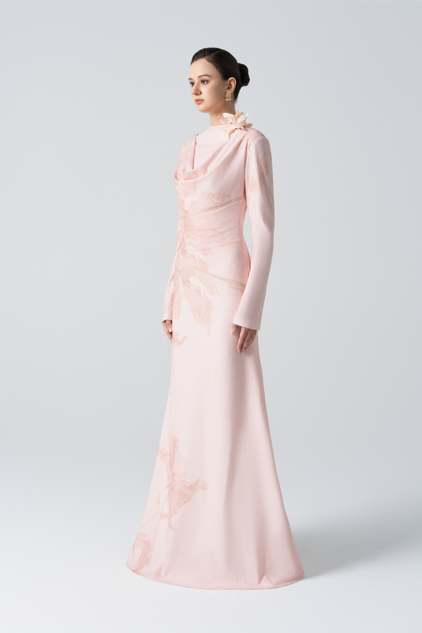 Blossom Drift Fishtail Gown