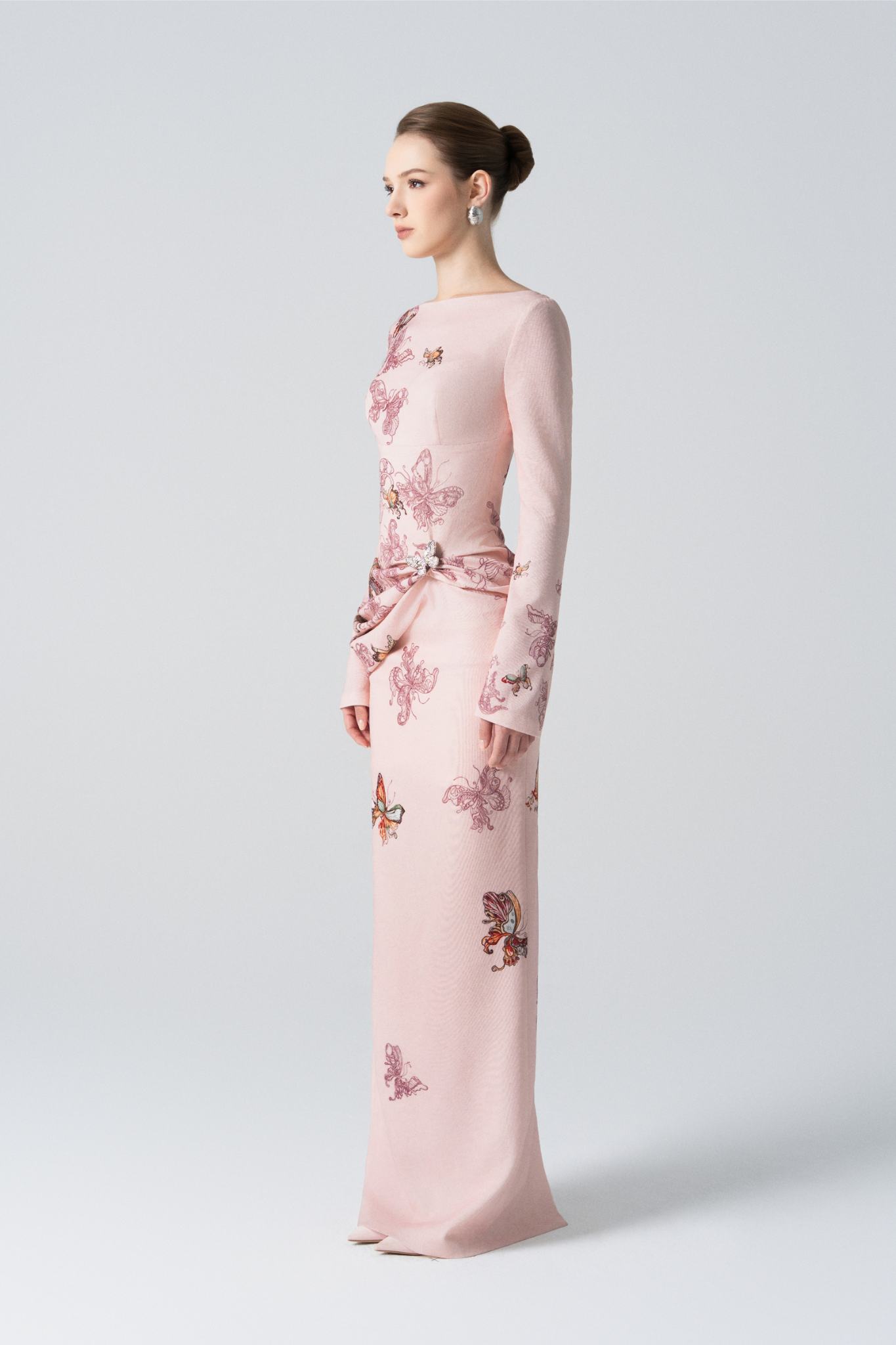 Butterfly Veil Pencil Dress