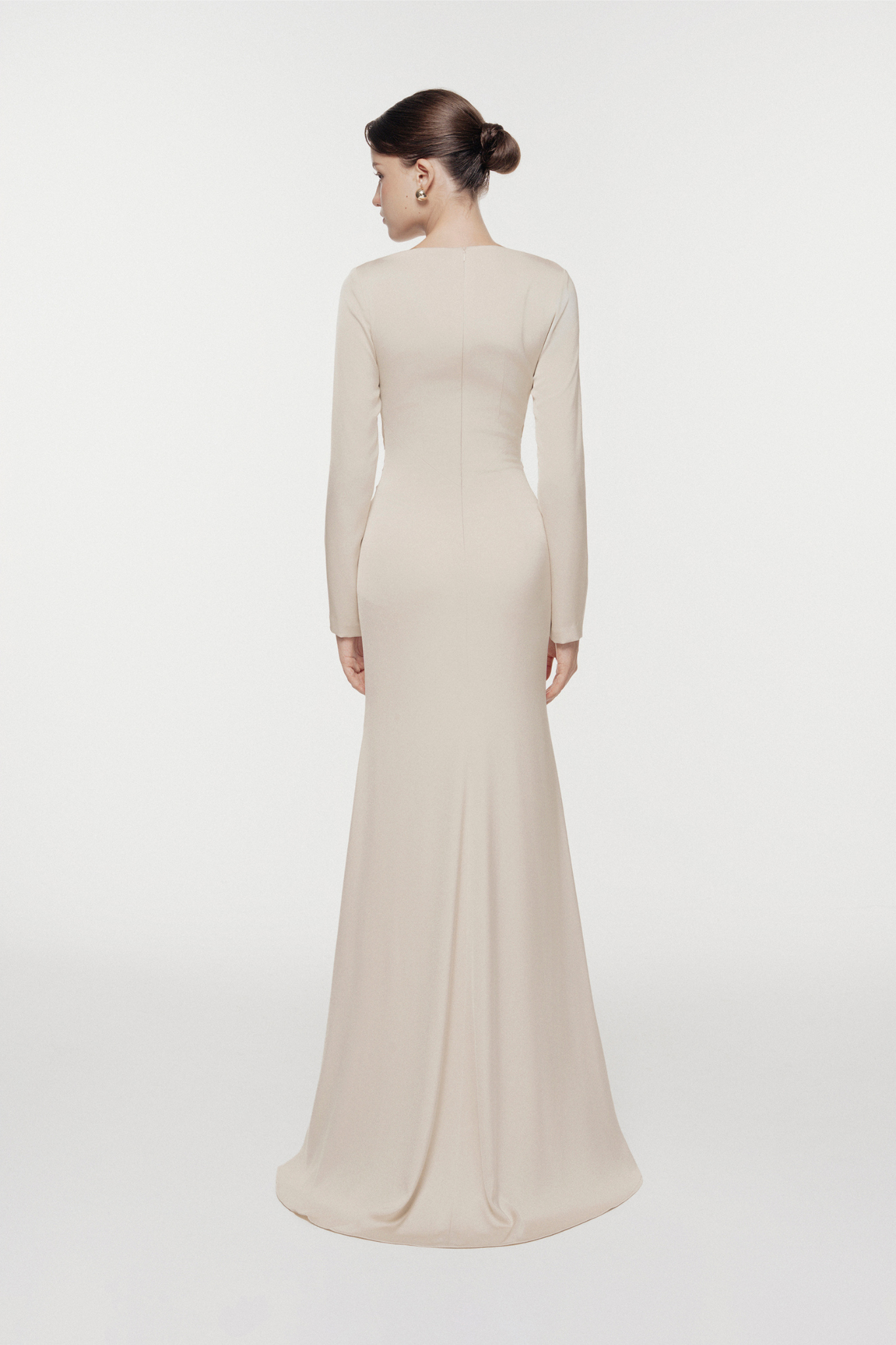 Symmetry Draped Evening Gown