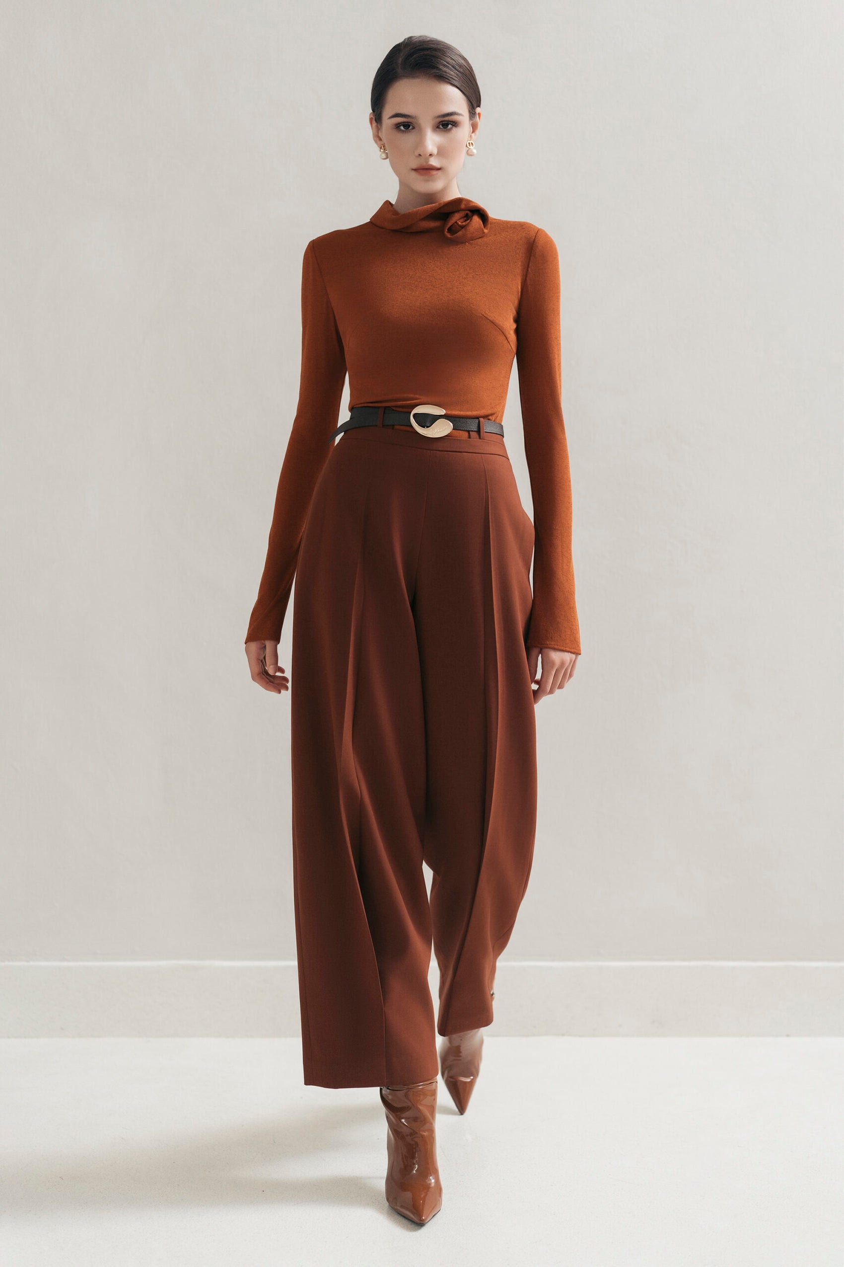 Orange Cocoon Pants image 1