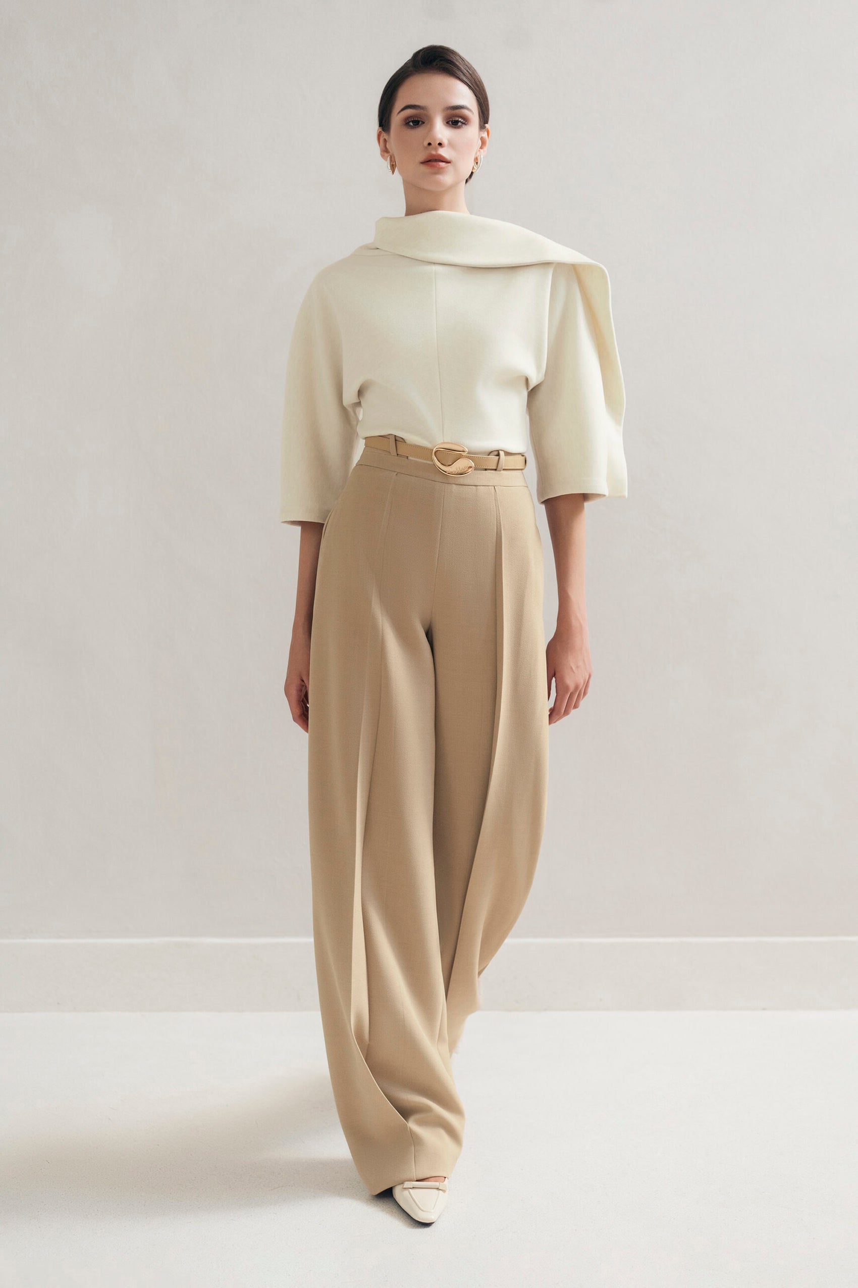 Khaki Hem Pants image 1