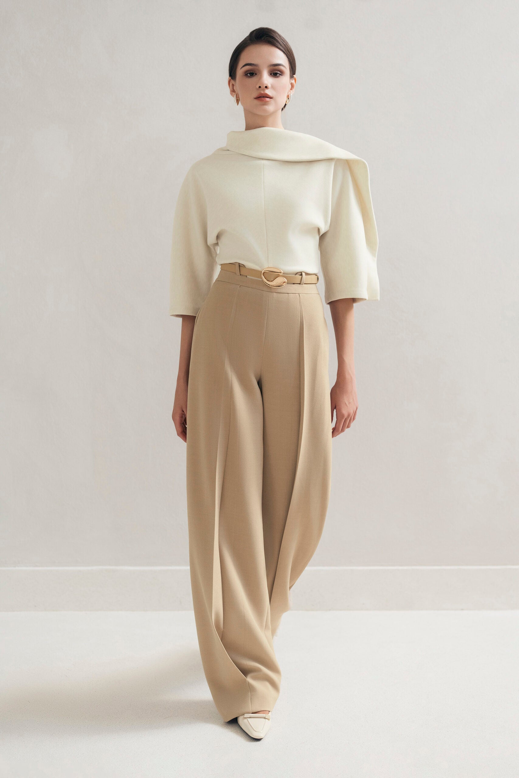 Khaki Hem Pants image 1