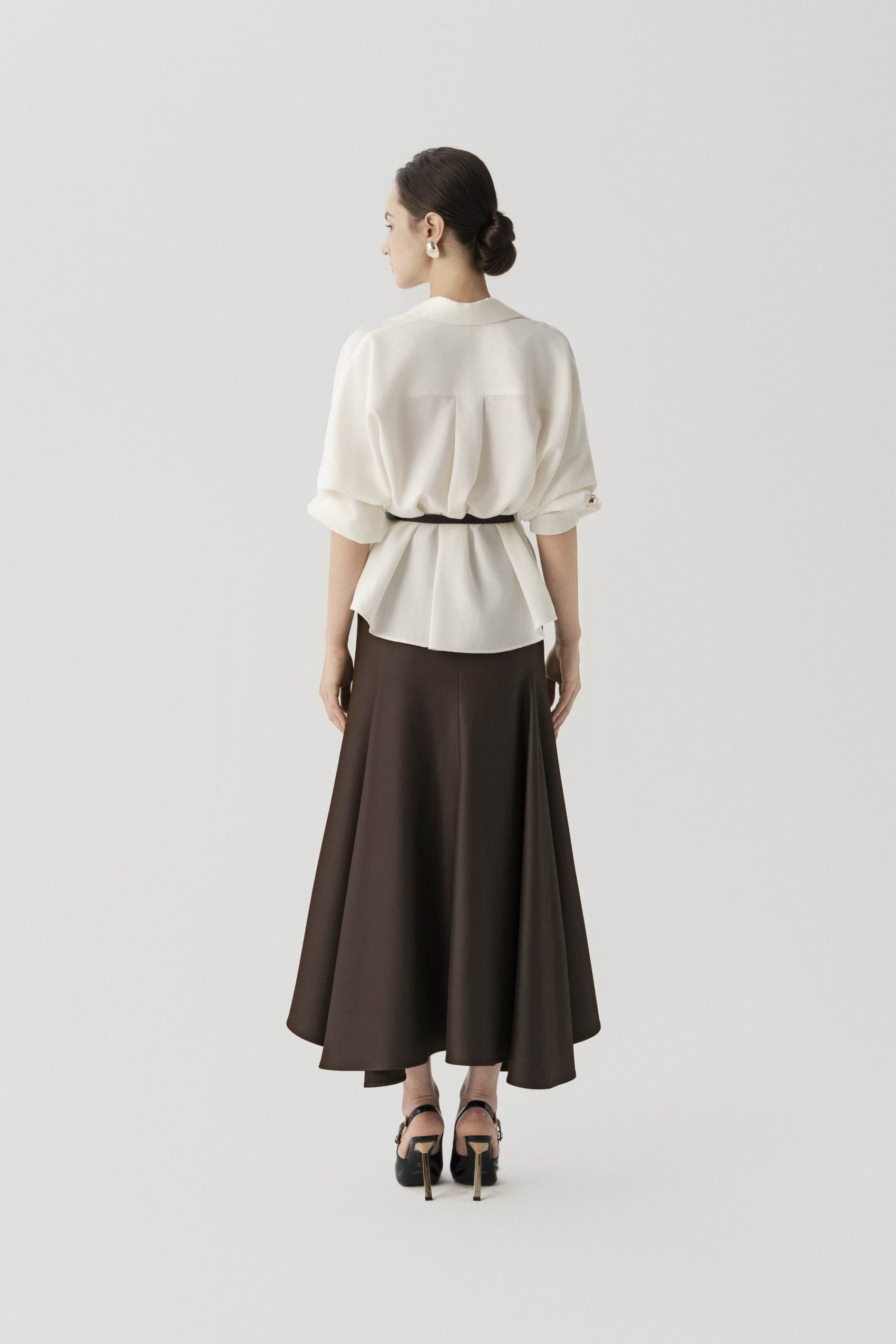 Plain Linen Set (Top & Skirt) image 2