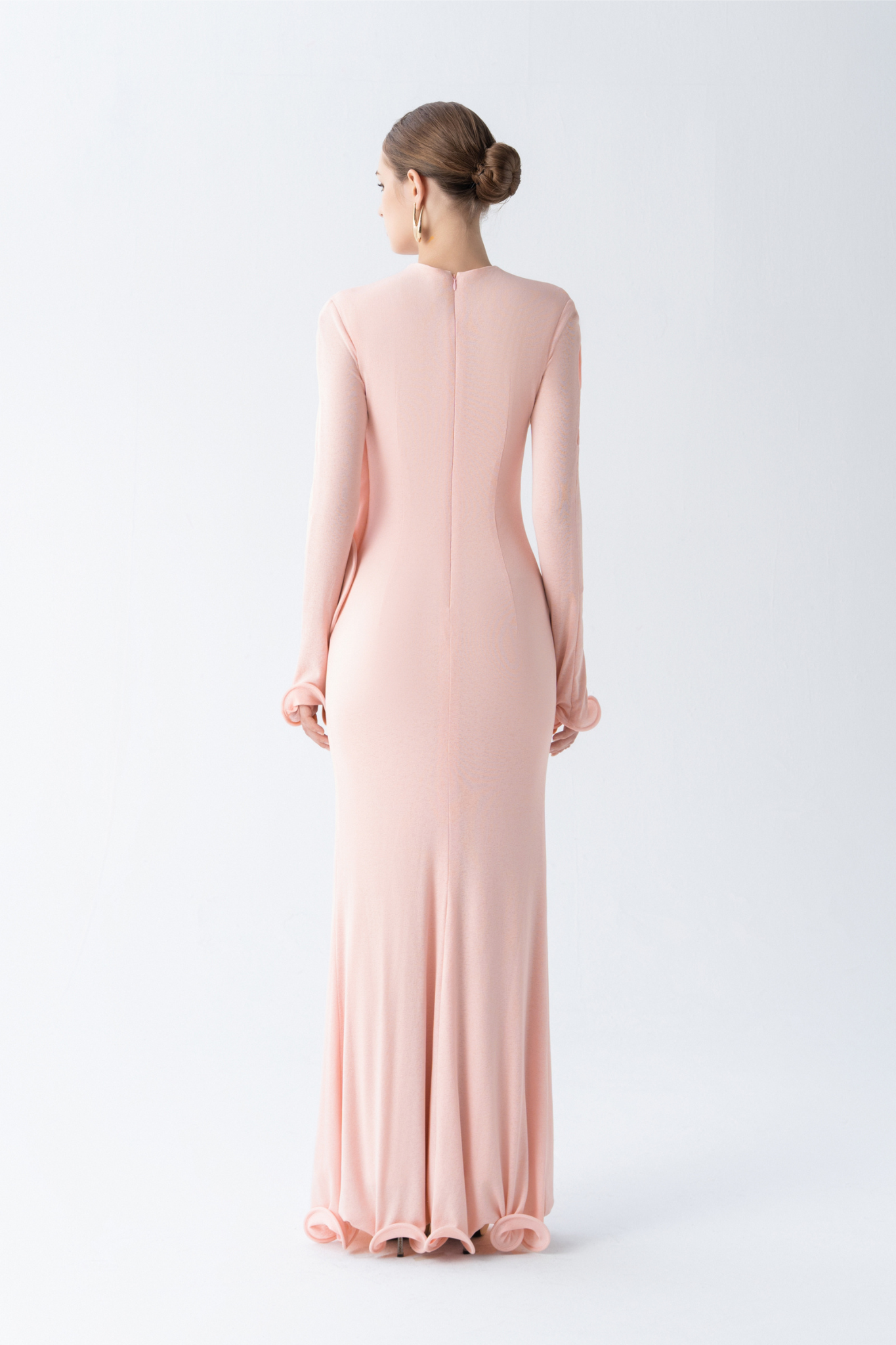 Cascade Ruffle Midi Dress