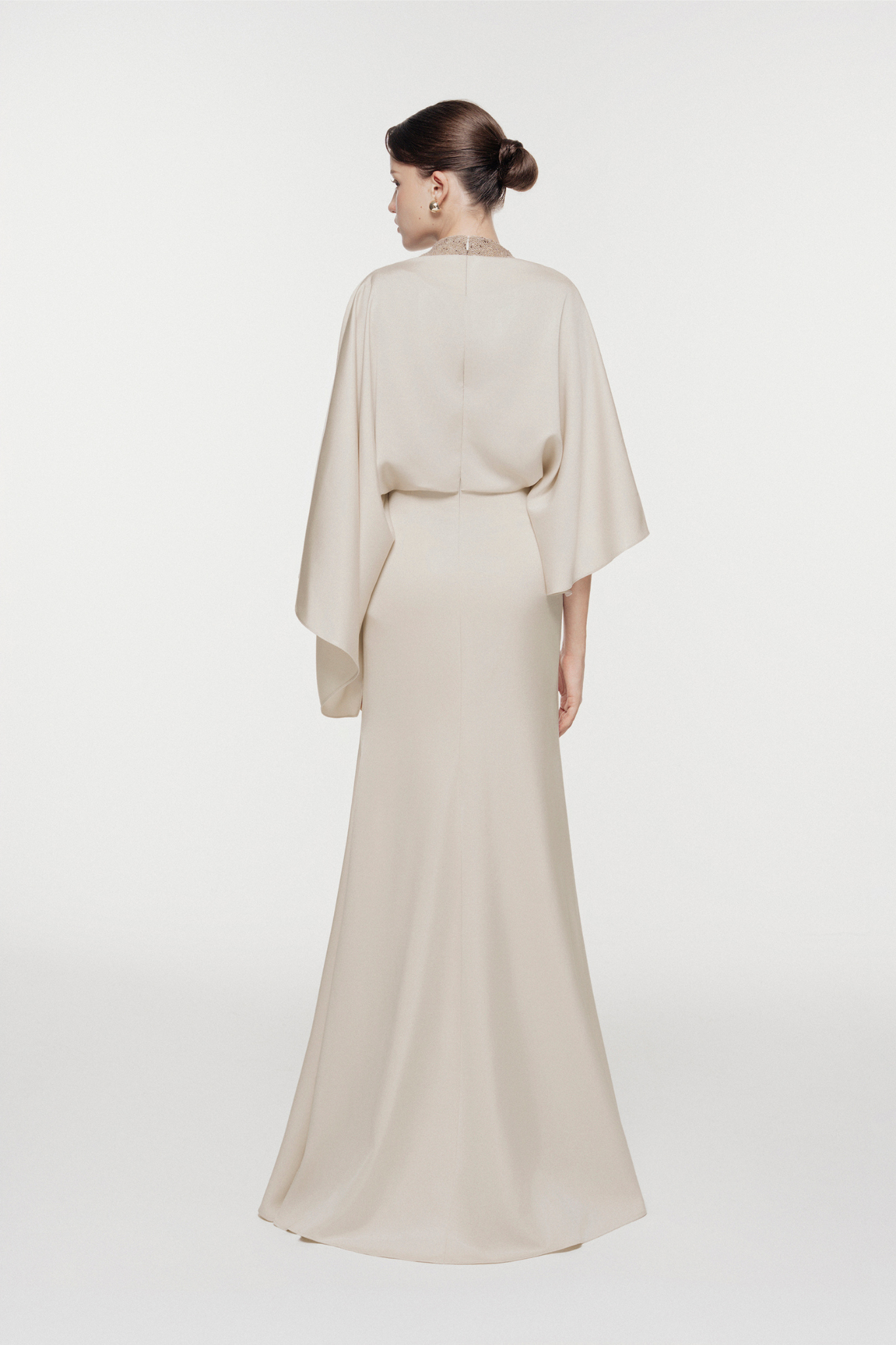 Floral Accent Mermaid Gown