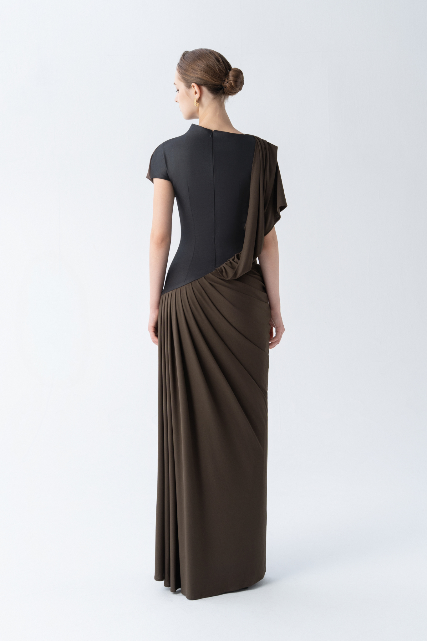 Umber Eclipse Midi Dress