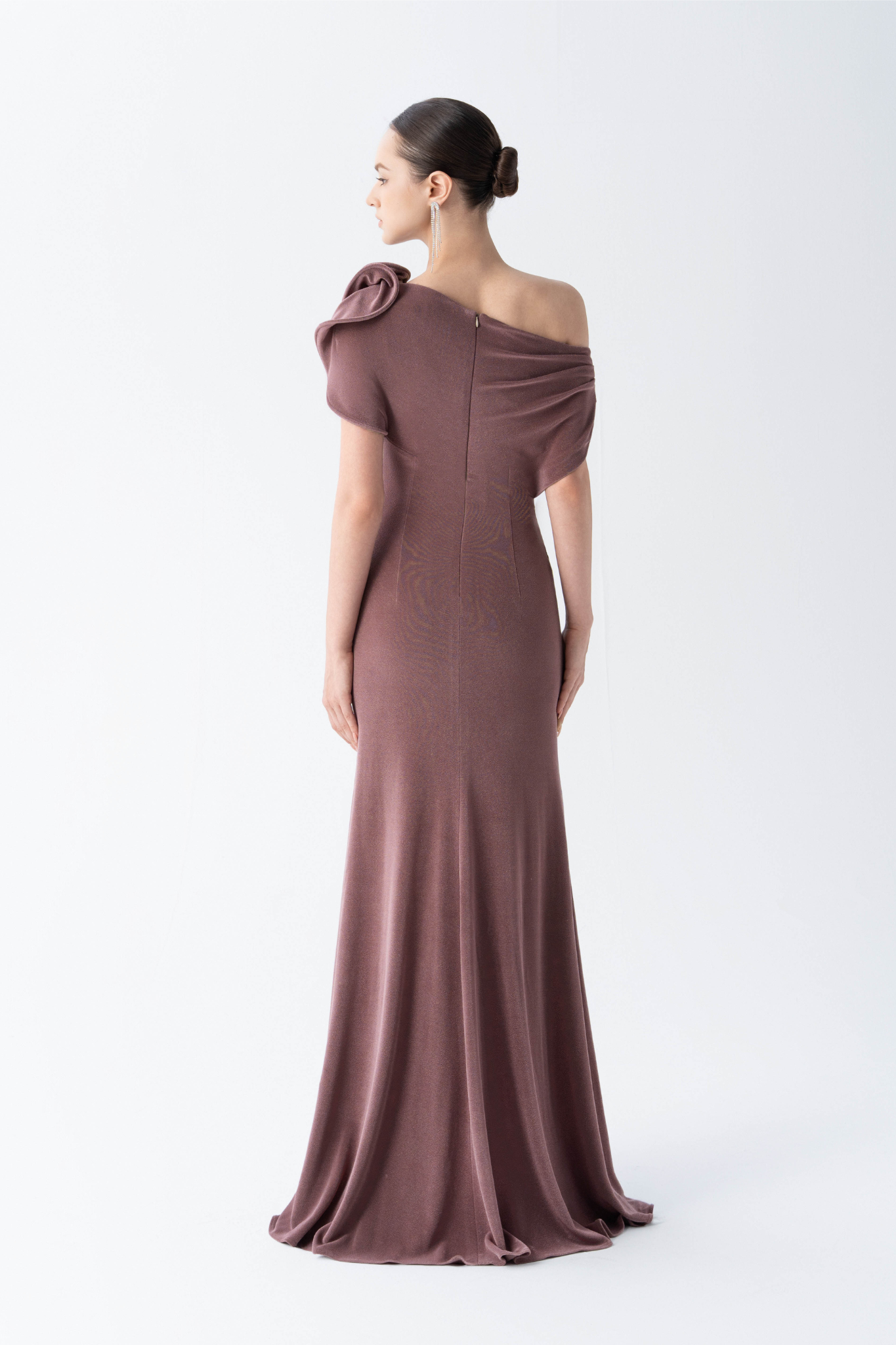 Orchid Drape Gown